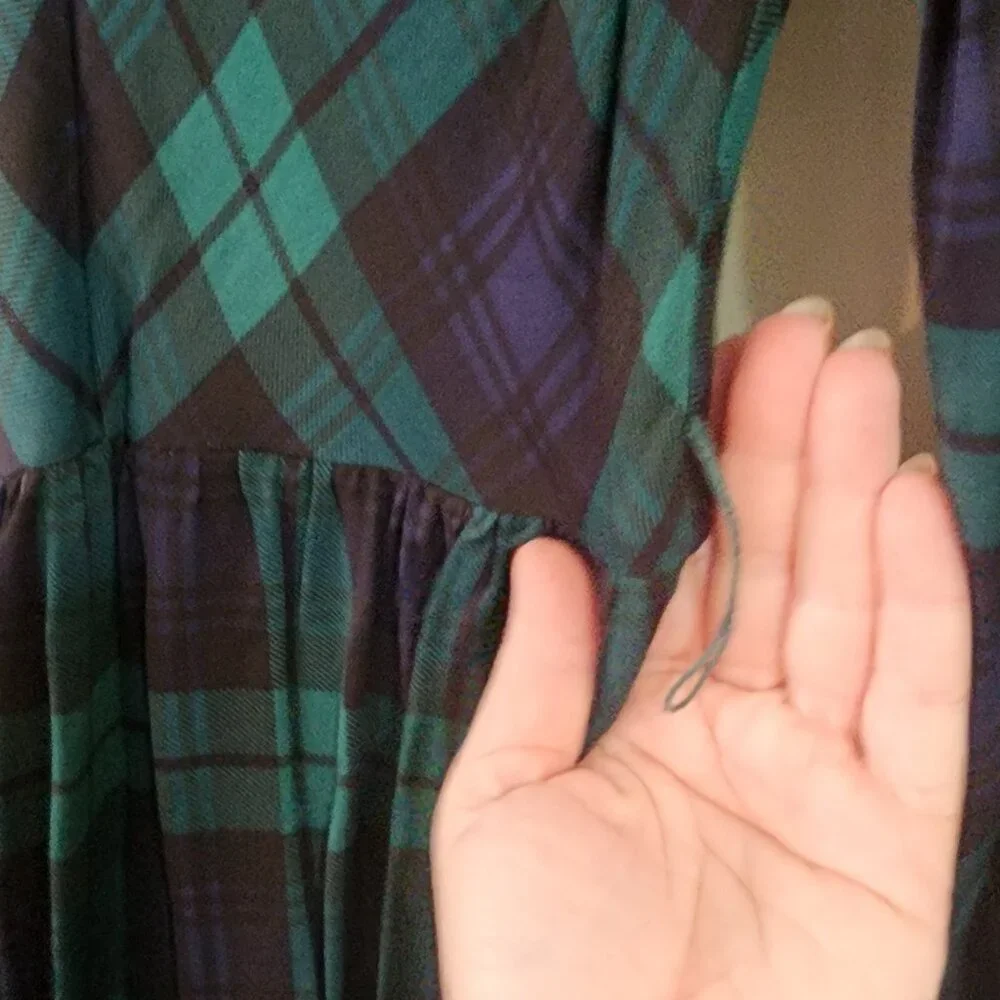 J.Crew Black watch tartan plaid Dress in US Size 2